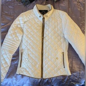 White Jacket with Brown Lining